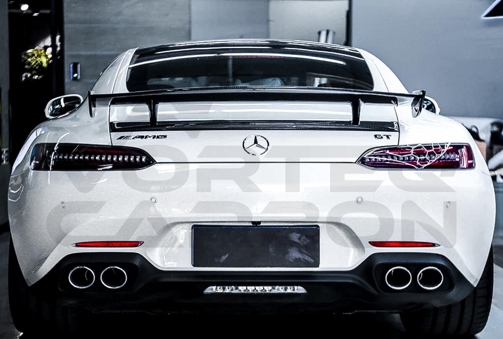 Carbon Fiber R Style Trunk Spoiler - Mercedes Benz AMG GT/GTS/GTC (2015-2020)