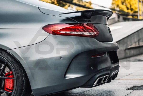 Carbon Fiber R Style Trunk Spoiler - Mercedes Benz C-Class W205 Coupe (2015-2021)