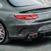 Carbon Fiber Rear Bumper Upper Diffuser Trim - Mercedes Benz C217 S63/S65 AMG Coupe (2014-2021)