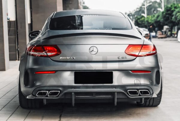 Carbon Fiber Rear Diffuser (PS Style) - Mercedes Benz W205 C63/S AMG Coupe (2015-2018)