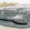 Carbon Fiber Upper Front Bumper Center Lip Trim - Mercedes Benz C217 S63/S65 AMG Coupe (2014-2017)
