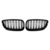 Gloss Black Front Kidney Grilles (Dual Slat) - BMW E92 E93