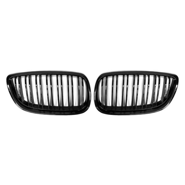 Gloss Black Front Kidney Grilles (Dual Slat) - BMW E92 E93
