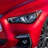 Carbon Fiber Headlight Eyelid Eyebrow - Infiniti Q50 (2014+)
