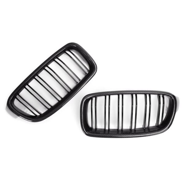 Carbon Fiber Front Kidney Grilles (Dual Slat) - BMW F30 F31(2012–2018)