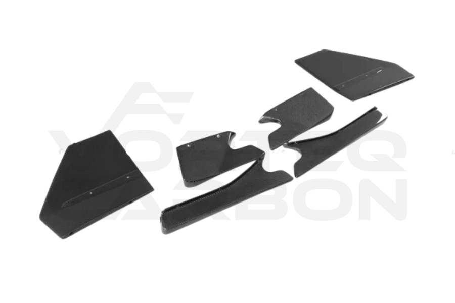 Carbon Fiber L Style Rear Diffuser Canard Fins - Lamborghini Aventador LP700 Coupe/Roadster (2011-2016)