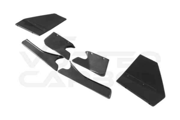 Carbon Fiber L Style Rear Diffuser Canard Fins - Lamborghini Aventador LP700 Coupe/Roadster (2011-2016)