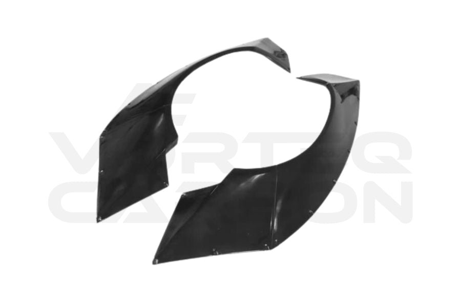 Unpainted DE Style Rear Wide Fender Flares - Lamborghini Aventador LP700 LP720 LP750 Coupe/Roadster (2011-2016)