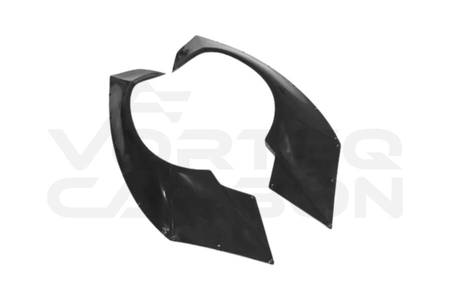 Unpainted DE Style Rear Wide Fender Flares - Lamborghini Aventador LP700 LP720 LP750 Coupe/Roadster (2011-2016)
