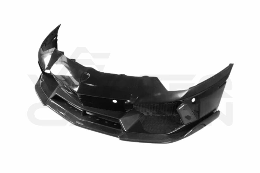 Partial Carbon Fiber D Style Front Bumper - Lamborghini Aventador LP700 LP720 LP750 LP740 Coupe/Roadster (2011-2021)