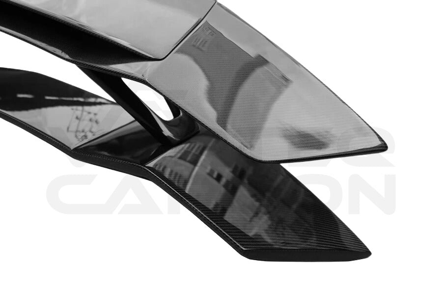 Carbon Fiber V2 Style Wing Spoiler w/ Base - Lamborghini Aventador LP700 LP740 Coupe/Roadster (2011-2021)
