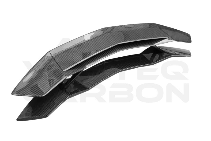 Carbon Fiber V2 Style Wing Spoiler w/ Base - Lamborghini Aventador LP700 LP740 Coupe/Roadster (2011-2021)