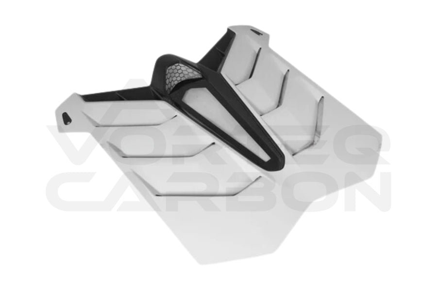 Partial Carbon Fiber SVJ Style Rear Engine Cover + Wing - Lamborghini Aventador LP700 LP740 LP750 Coupe/Roadster (2011-2021)