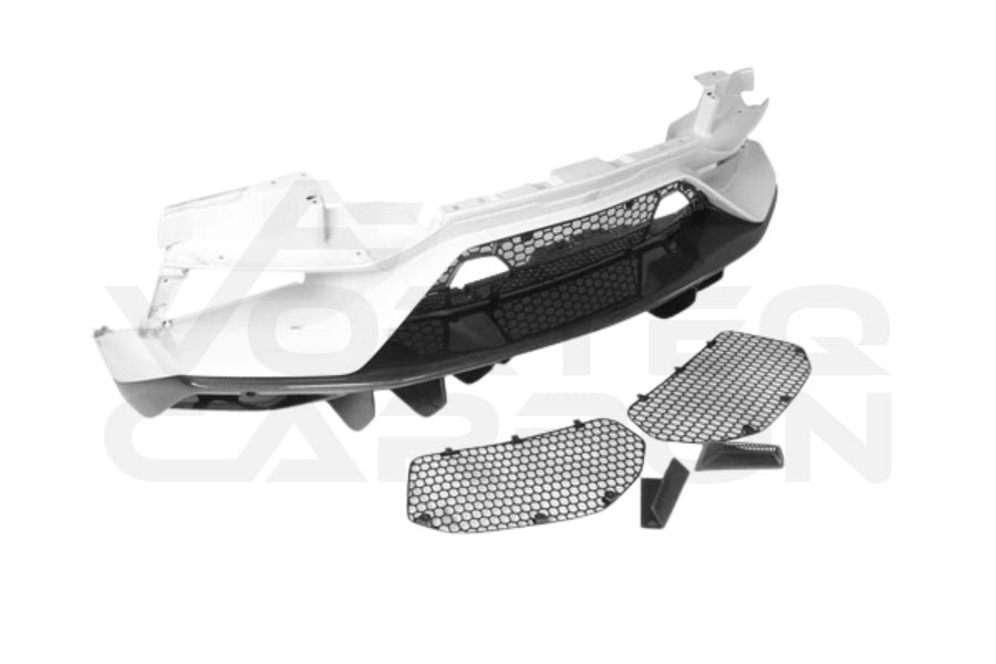 Partial Carbon Fiber SVJ Style Rear Bumper - Lamborghini Aventador LP700 LP740 LP750 Coupe/Roadster (2011-2021)