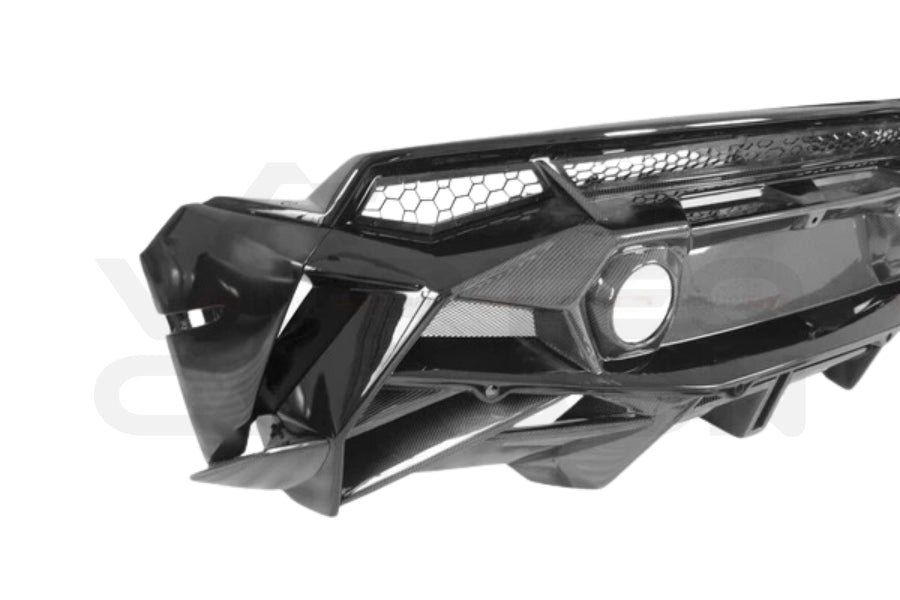 Partial Carbon Fiber B Style Rear Bumper - Lamborghini Huracan LP580 LP610 (2015-2020)
