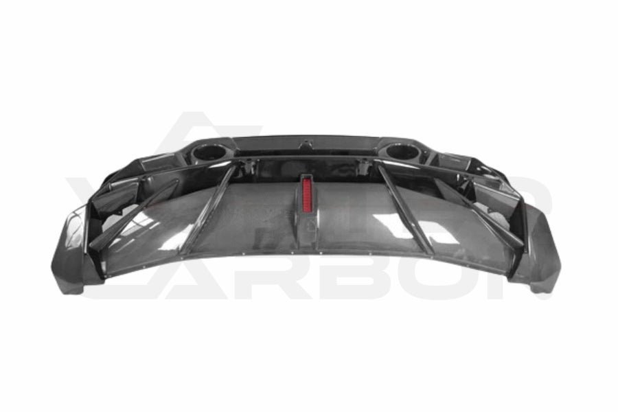 Partial Carbon Fiber B Style Rear Bumper - Lamborghini Huracan LP580 LP610 (2015-2020)