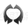 Unpainted FRP D Style Wide Fender Flares Set - Lamborghini Huracan LP580 LP610 (2015-2020)