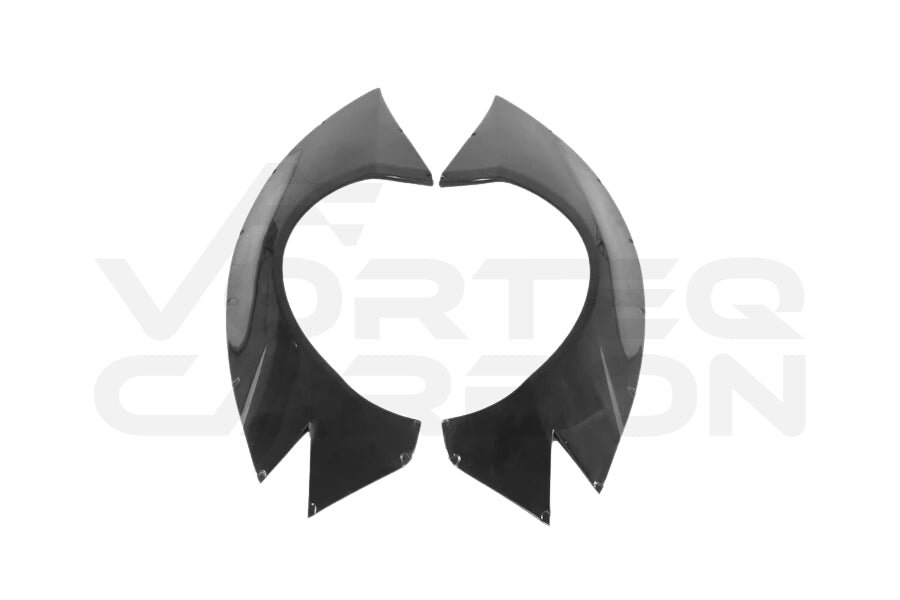 Unpainted FRP D Style Wide Fender Flares Set - Lamborghini Huracan LP580 LP610 (2015-2020)