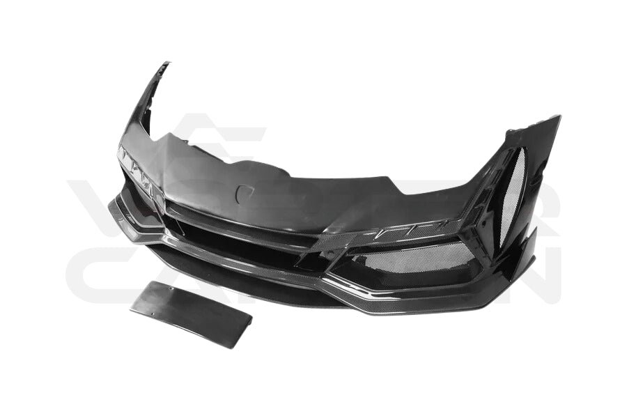Partial Carbon Fiber B Style Front Bumper - Lamborghini Huracan LP580 LP610 EVO Tecnica (2015-2025)