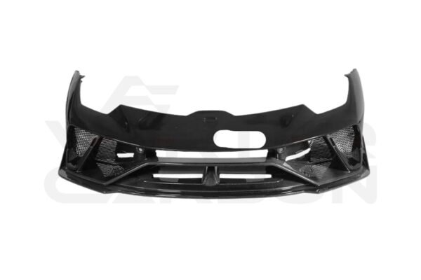 Partial Carbon Fiber B Style Front Bumper w/ Front Lip - Lamborghini Huracan LP580 LP610 EVO Tecnica (2015-2025)