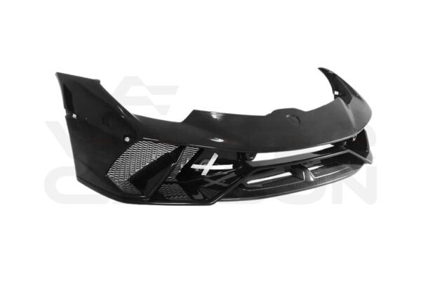 Partial Carbon Fiber B Style Front Bumper w/ Front Lip - Lamborghini Huracan LP580 LP610 EVO Tecnica (2015-2025)