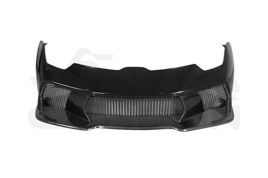 Partial Carbon Fiber V Style Front Bumper - Lamborghini Huracan LP580 LP610 EVO Tecnica (2015-2025)