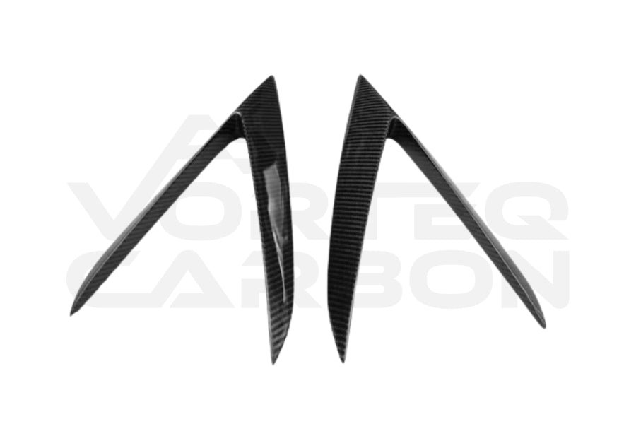 Carbon Fiber R Style Side Skirt Vent Canards - Lamborghini Huracan LP610 (2015-2020)