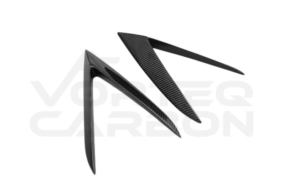 Carbon Fiber R Style Side Skirt Vent Canards - Lamborghini Huracan LP610 (2015-2020)