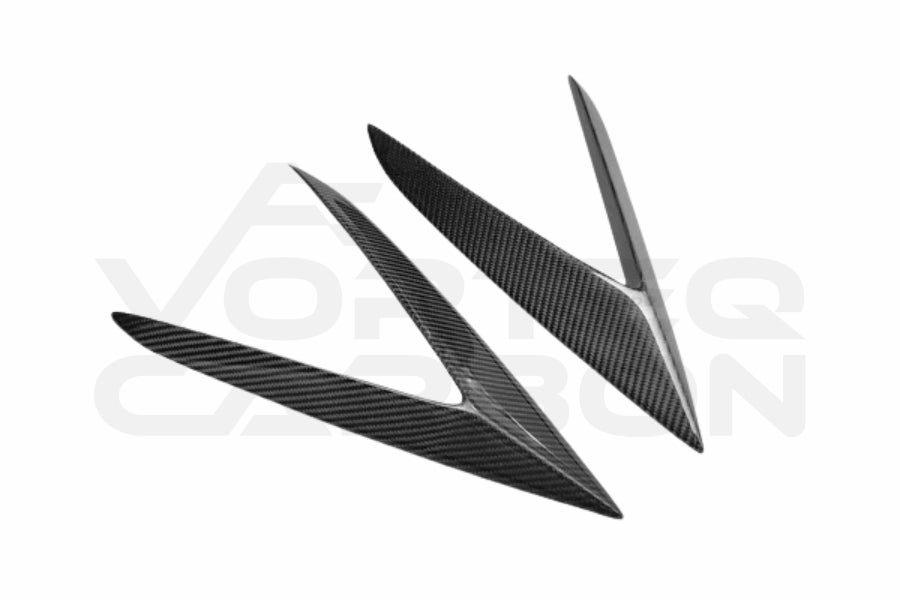 Carbon Fiber R Style Side Skirt Vent Canards - Lamborghini Huracan LP610 (2015-2020)