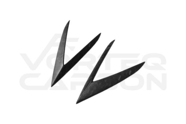 Carbon Fiber R Style Side Skirt Vent Canards - Lamborghini Huracan LP610 (2015-2020)