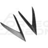 Carbon Fiber R Style Side Skirt Vent Canards - Lamborghini Huracan LP610 (2015-2020)