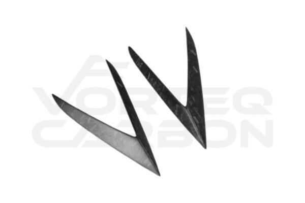 Carbon Fiber R Style Side Skirt Vent Canards - Lamborghini Huracan LP610 (2015-2020)