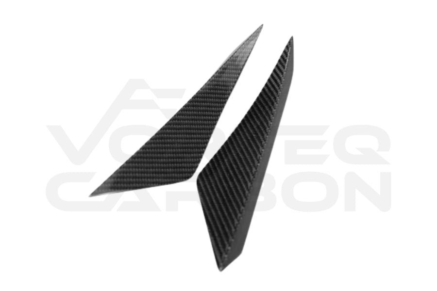 Carbon Fiber R Style Front Bumper Canards - Lamborghini Huracan LP610 (2015-2020)