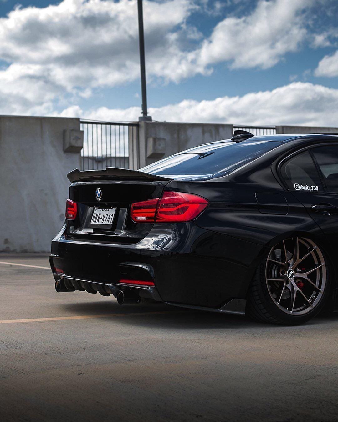 Forged Carbon Fiber M Performance Rear Diffuser - BMW F30 (M-Sport Only) 2012–2018