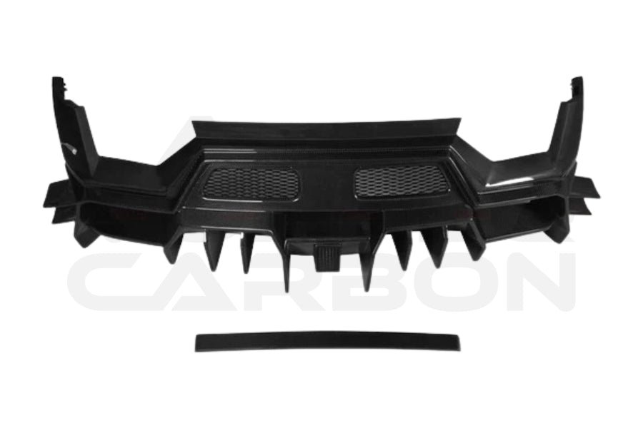 Partial Carbon Fiber BKSS Style Rear Bumper - Lamborghini Gallardo (2009-2014)