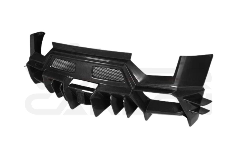 Partial Carbon Fiber BKSS Style Rear Bumper - Lamborghini Gallardo (2009-2014)