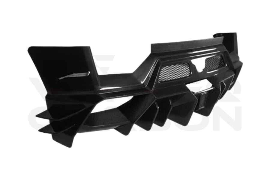 Partial Carbon Fiber BKSS Style Rear Bumper - Lamborghini Gallardo (2009-2014)