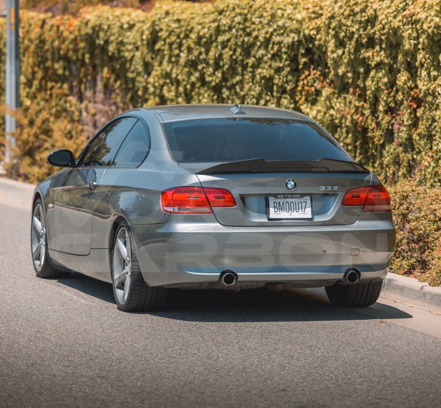 Carbon Fiber Trunk Spoiler PSM High Kick Style - BMW E90 E92 E93 3 Series & M3 (2006-2013)