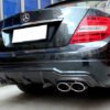 Carbon Fiber Performance Rear Diffuser (V1) - Mercedes W204 C63 AMG (2008-2011)