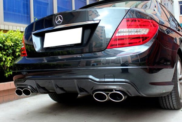 Carbon Fiber Performance Rear Diffuser (V1) - Mercedes W204 C63 AMG (2008-2011)