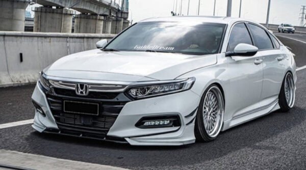 Gloss Black Front Lip (3 Piece) - Honda Accord (10th Gen) (2018-2022)