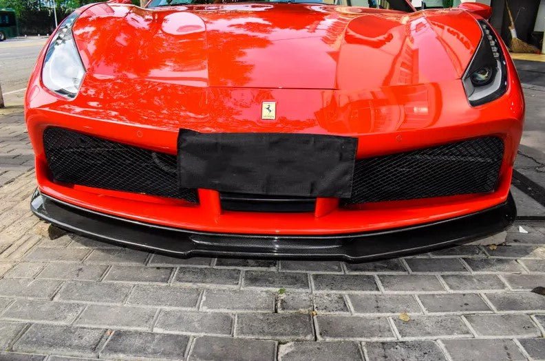 Carbon Fiber R Style Front Lip - Ferrari 488 (2015–2019)