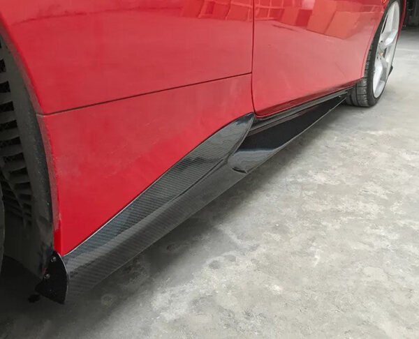 Carbon Fiber Novit Style Side Skirt Extension - Ferrari 488 (2015-2019)