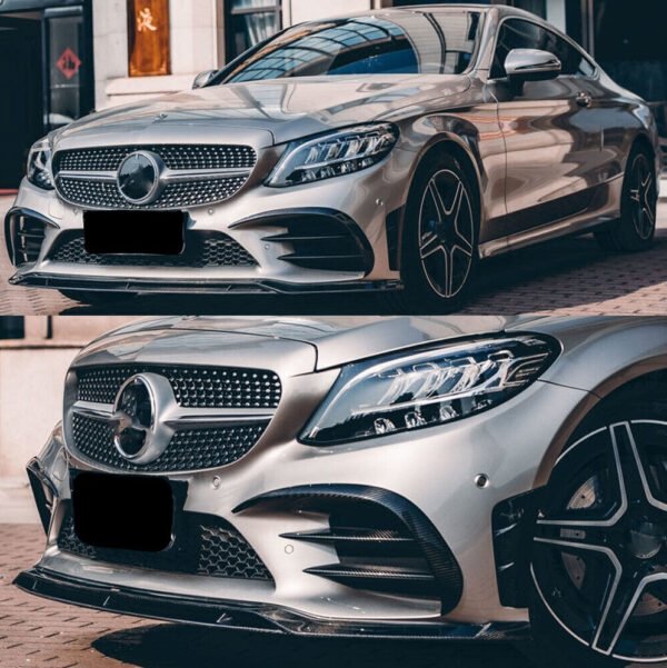 Carbon Fiber Performance Style Front Lip - Mercedes W205 C43 AMG (2015-2021)
