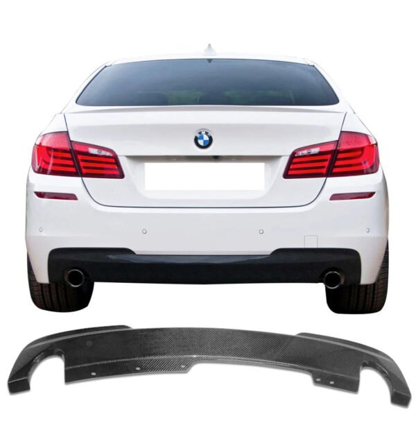 Carbon Fiber OEM Style Rear Diffuser (Dual Tips) - BMW 5 Series F10 (M-Sport) 2011-2017