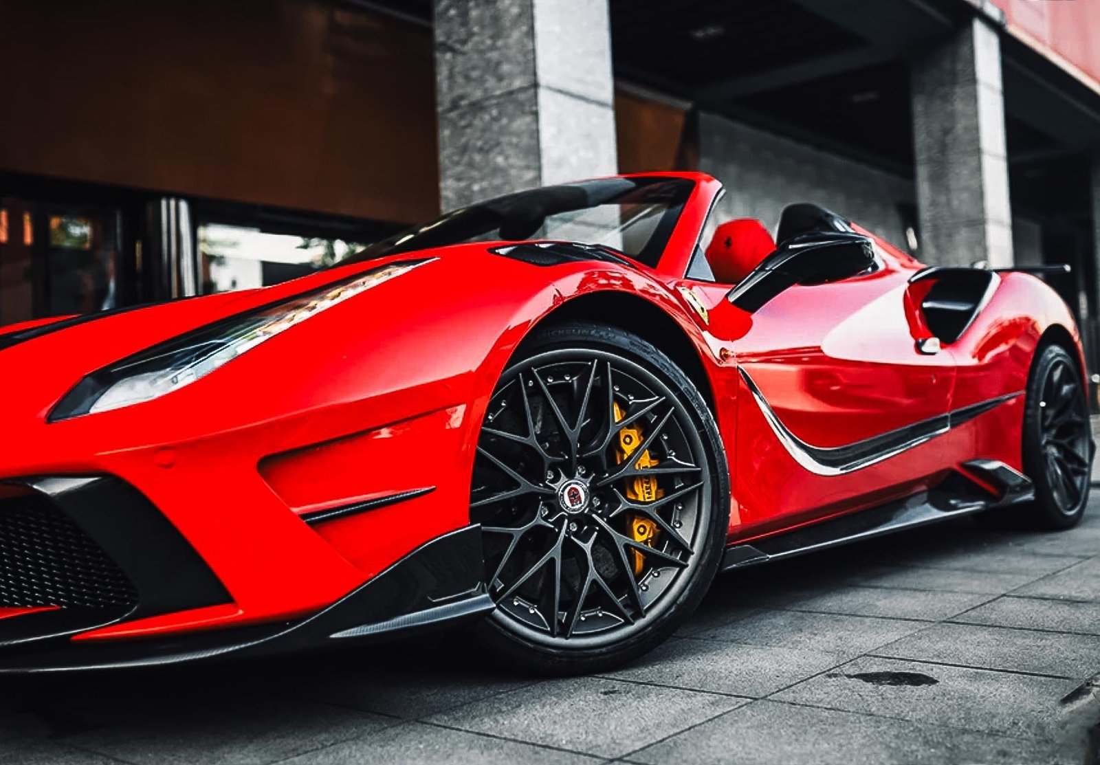 Partial Carbon Fiber M Style Side Skirts - Ferrari 488 GTB/Spyder (2015-2020)
