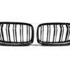 Gloss Black Front Kidney Grilles (Dual Slat) - BMW E90 E91(2006-2011)