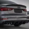 Carbon Fiber Rear Diffuser - Audi A3 S-Line / S3 Sedan (2017-2020)