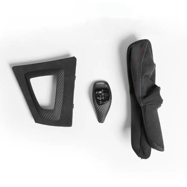 Matte Carbon Fiber & Alcantara Center Console Trim Set (3 Pieces) - BMW 3 Series & 4 Series (F30 / F32 / F36)  (2012–2019)