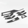 Gloss Carbon Fiber & Alcantara Interior Dashboard Center Console Trim Set (10 Pieces) - BMW 3 Series & 4 Series (F30 / F32 / F36) (2012–2019)
